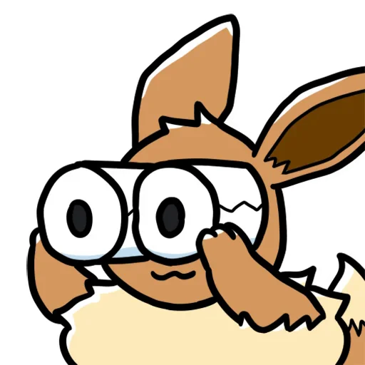 👀 Стикер «Eeveelution Supermix» для Telegram