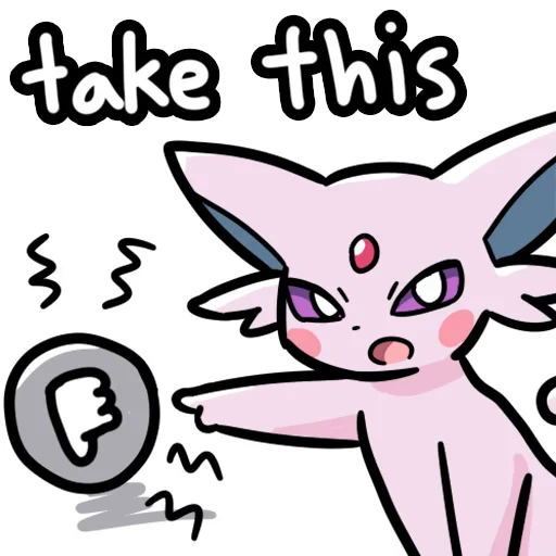 👎 Стикер «Eeveelution Supermix» для Telegram