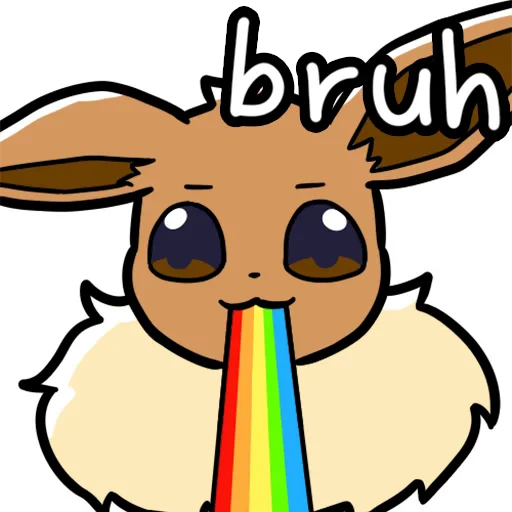 😕 Стикер «Eeveelution Supermix» для Telegram