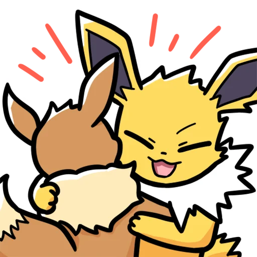 🫂 Стикер «Eeveelution Supermix» для Telegram