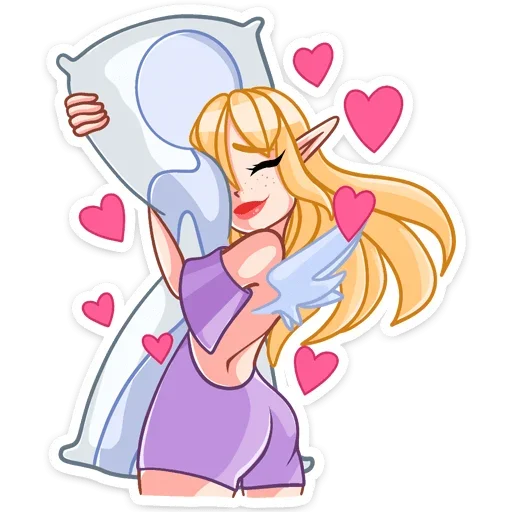 🤗 Стикер «Эффи» для Telegram