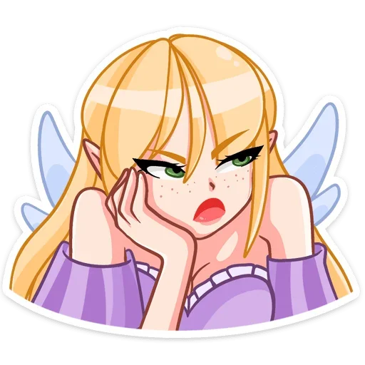 ☹️ Стикер «Эффи» для Telegram