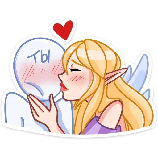 😘 Стикер «Эффи» для Telegram