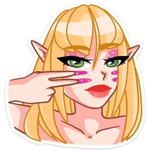😈 Стикер «Эффи» для Telegram