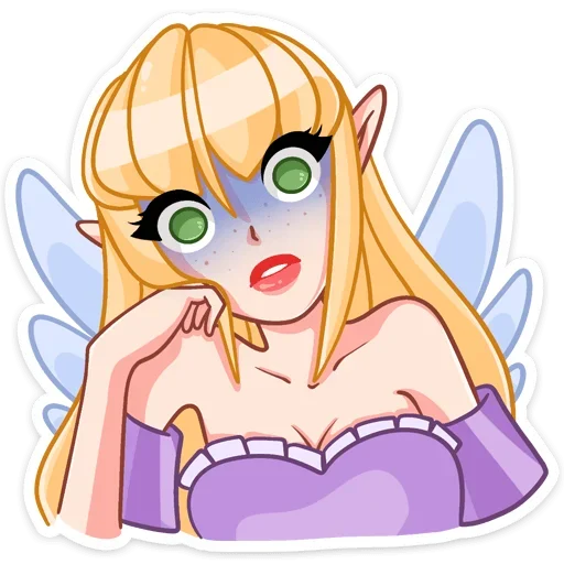 😐 Стикер «Эффи» для Telegram