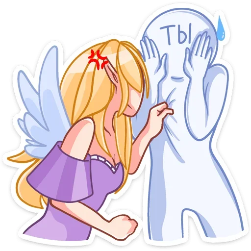 😡 Стикер «Эффи» для Telegram