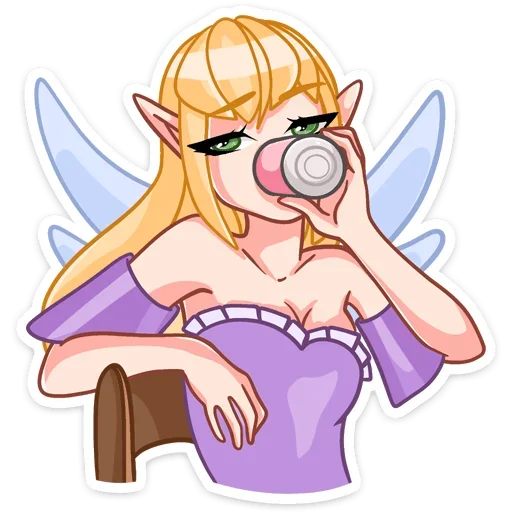 ☕️ Стикер «Эффи» для Telegram