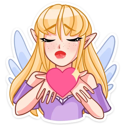 ❤️ Стикер «Эффи» для Telegram