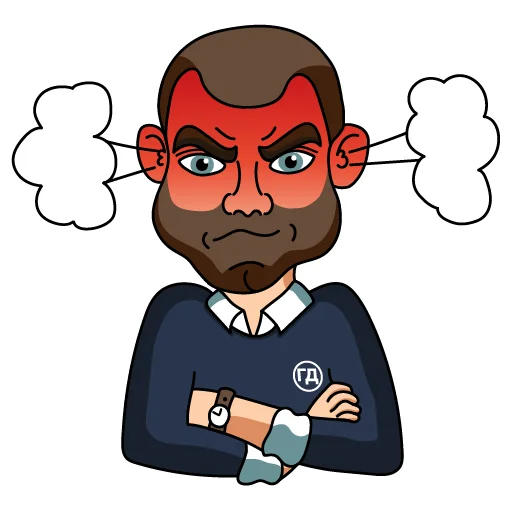 😡 Стикер «Генеральный Директор» для Telegram