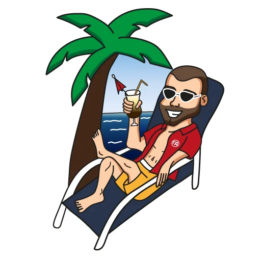 🌴 Стикер «Генеральный Директор» для Telegram