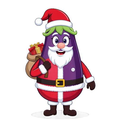 🎅 Стикер «Баклажан» для Telegram