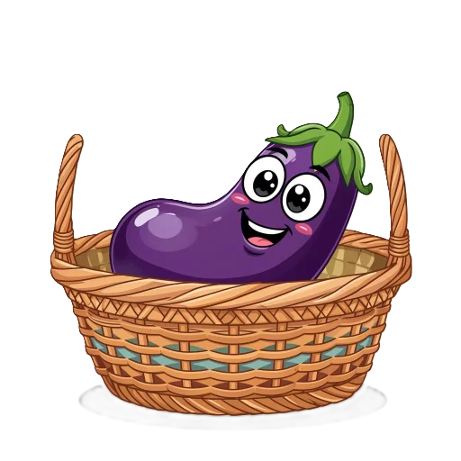 🥹 Стикер «Баклажан» для Telegram