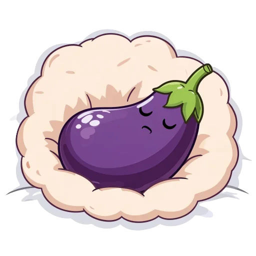 💤 Стикер «Баклажан» для Telegram