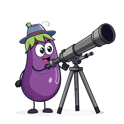 🕵 Стикер «Баклажан» для Telegram
