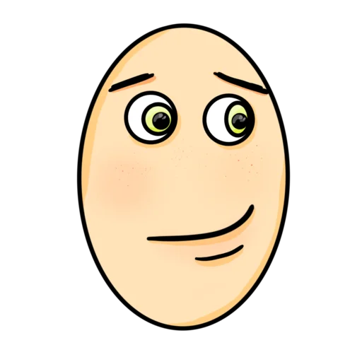 😏 Стикер «Яйцо-крыльцо» для Telegram