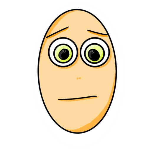 😐 Стикер «Яйцо-крыльцо» для Telegram