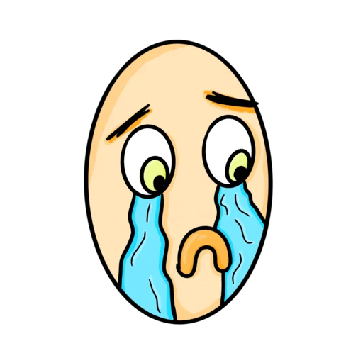 😞 Стикер «Яйцо-крыльцо» для Telegram