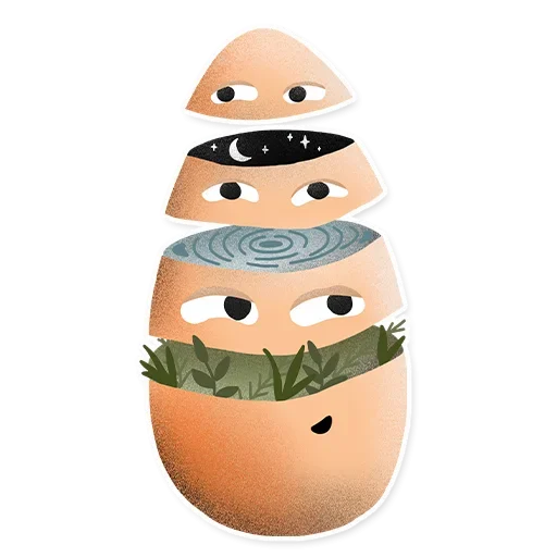 🌎 Стикер «Яйца на Пасху» для Telegram