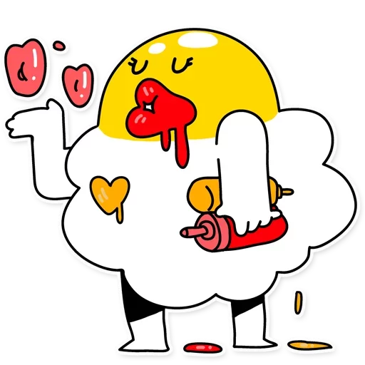 😘 Стикер «Eggy Wiggy» для Telegram