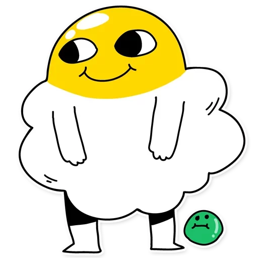 🌝 Стикер «Eggy Wiggy» для Telegram