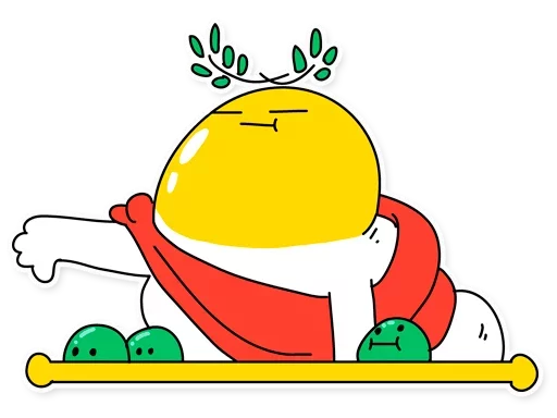 😾 Стикер «Eggy Wiggy» для Telegram