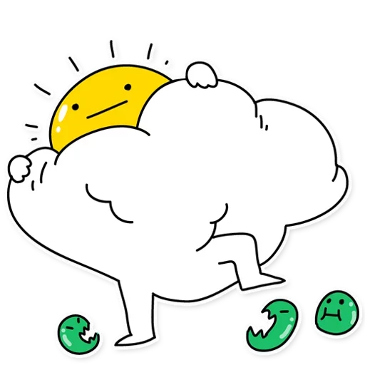 🌤 Стикер «Eggy Wiggy» для Telegram