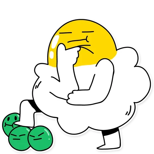 🤔 Стикер «Eggy Wiggy» для Telegram