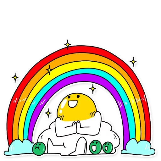 🌈 Стикер «Eggy Wiggy» для Telegram