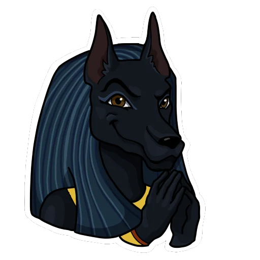 😈 Стикер «Боги Египта» для Telegram