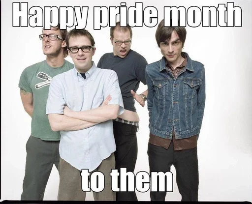 🏳️‍🌈 Стикер «weezer» для Telegram