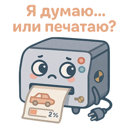 ❔ Стикер «Электро Няшки» для Telegram
