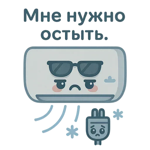 😎 Стикер «Электро Няшки» для Telegram
