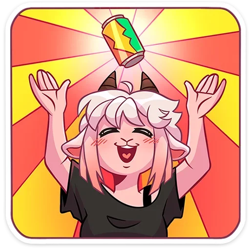 😇 Стикер «Эйко» для Telegram