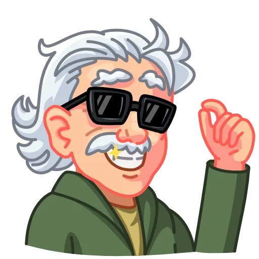 😎 Стикер «ALBERT EINSTEIN» для Telegram