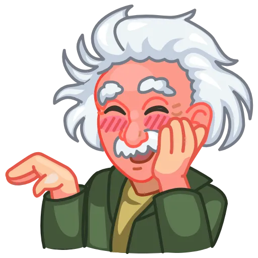 😊 Стикер «ALBERT EINSTEIN» для Telegram