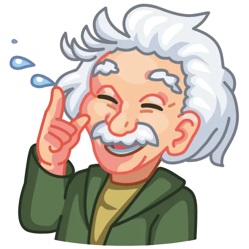 Стикерпак ALBERT EINSTEIN для Telegram
