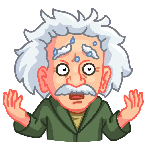 😱 Стикер «ALBERT EINSTEIN» для Telegram