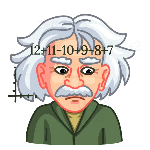 😯 Стикер «ALBERT EINSTEIN» для Telegram