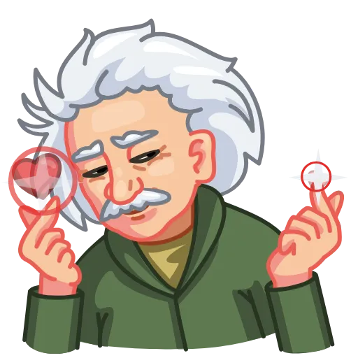 😏 Стикер «ALBERT EINSTEIN» для Telegram