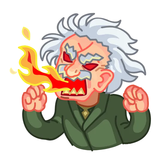 🤬 Стикер «ALBERT EINSTEIN» для Telegram