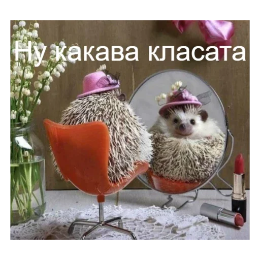 💄 Стикер «Ежики» для Telegram