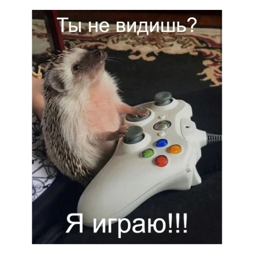 🎮 Стикер «Ежики» для Telegram