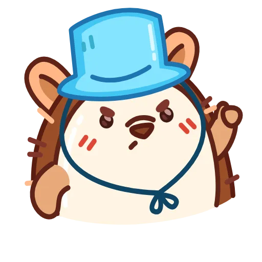 😠 Стикер «Ежик» для Telegram