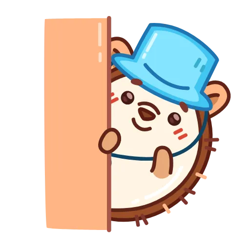 👋 Стикер «Ежик» для Telegram