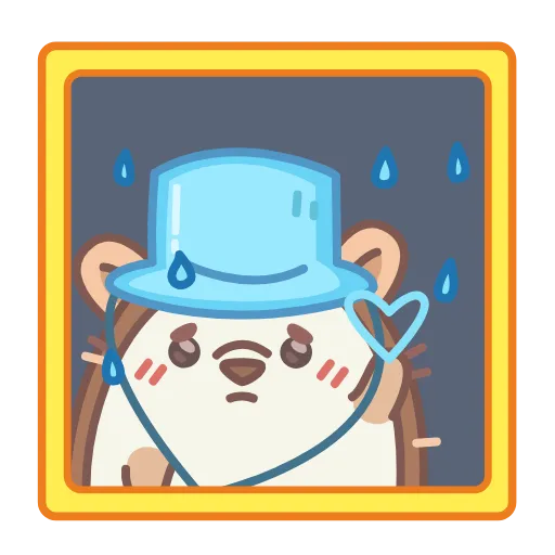 🩵 Стикер «Ежик» для Telegram