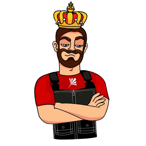 🤴 Стикер «EKF» для Telegram