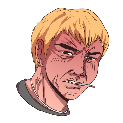 😕 Стикер «Onizuka» для Telegram