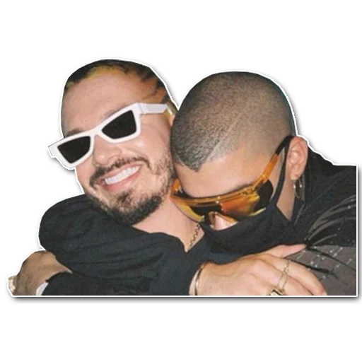 👨‍❤️‍👨 Стикер «Bad Bunny» для Telegram