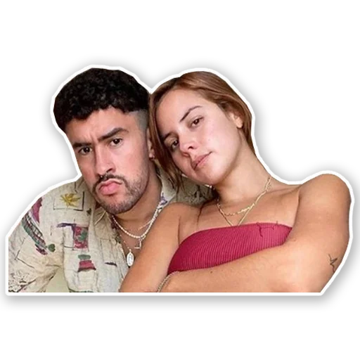 👩‍❤️‍👨 Стикер «Bad Bunny» для Telegram