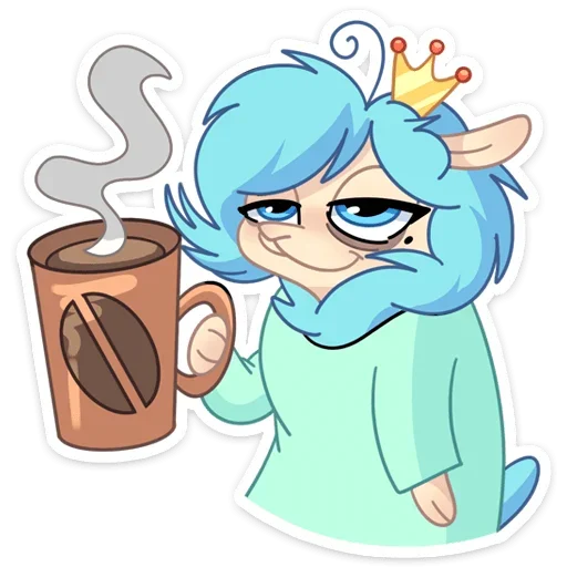 ☕️ Стикер «Принцесса Элеонора» для Telegram